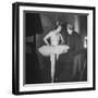 Ballerina Margot Fonteyn Standing in Wings Prepares for Reopening Covent Garden Royal Opera House-David Scherman-Framed Premium Photographic Print