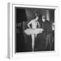 Ballerina Margot Fonteyn Standing in Wings Prepares for Reopening Covent Garden Royal Opera House-David Scherman-Framed Premium Photographic Print