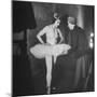 Ballerina Margot Fonteyn Standing in Wings Prepares for Reopening Covent Garden Royal Opera House-David Scherman-Mounted Premium Photographic Print