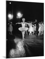 Ballerina Maria Tallchief Appearing in "Swan Lake" with Andre Eglevsky-Ed Clark-Mounted Premium Photographic Print