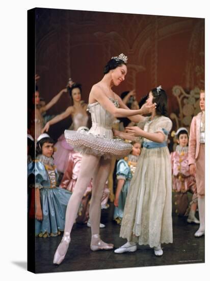 Ballerina Maria Tallchief Performing in the Nutcracker Ballet at City Center-Alfred Eisenstaedt-Stretched Canvas