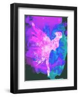 Ballerina on Stage Watercolor 1-Irina March-Framed Art Print