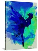 Ballerina on Stage Watercolor 2-Irina March-Stretched Canvas