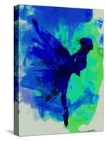 Ballerina on Stage Watercolor 2-Irina March-Stretched Canvas