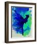 Ballerina on Stage Watercolor 2-Irina March-Framed Art Print