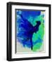 Ballerina on Stage Watercolor 2-Irina March-Framed Art Print