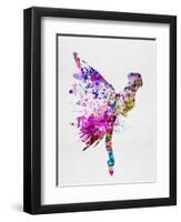 Ballerina on Stage Watercolor 3-Irina March-Framed Art Print