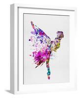 Ballerina on Stage Watercolor 3-Irina March-Framed Art Print