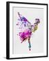 Ballerina on Stage Watercolor 3-Irina March-Framed Art Print