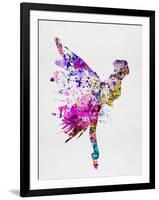 Ballerina on Stage Watercolor 3-Irina March-Framed Art Print