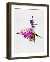 Ballerina on Stage Watercolor 4-Irina March-Framed Art Print