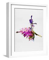 Ballerina on Stage Watercolor 4-Irina March-Framed Art Print