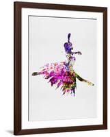 Ballerina on Stage Watercolor 4-Irina March-Framed Art Print