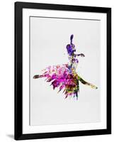 Ballerina on Stage Watercolor 4-Irina March-Framed Art Print