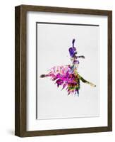 Ballerina on Stage Watercolor 4-Irina March-Framed Art Print