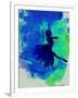 Ballerina on Stage Watercolor 5-Irina March-Framed Art Print