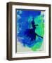 Ballerina on Stage Watercolor 5-Irina March-Framed Art Print