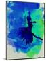 Ballerina on Stage Watercolor 5-Irina March-Mounted Art Print