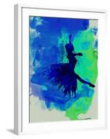 Ballerina on Stage Watercolor 5-Irina March-Framed Art Print