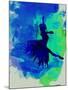 Ballerina on Stage Watercolor 5-Irina March-Mounted Art Print