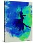 Ballerina on Stage Watercolor 5-Irina March-Stretched Canvas