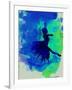 Ballerina on Stage Watercolor 5-Irina March-Framed Art Print