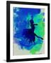 Ballerina on Stage Watercolor 5-Irina March-Framed Art Print