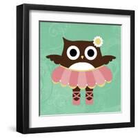 Ballerina Owl-Nancy Lee-Framed Art Print