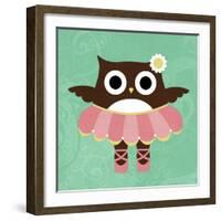Ballerina Owl-Nancy Lee-Framed Art Print
