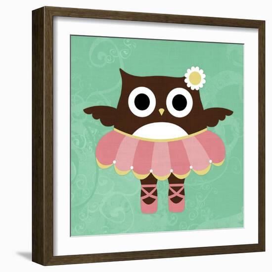 Ballerina Owl-Nancy Lee-Framed Art Print