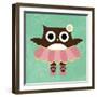 Ballerina Owl-Nancy Lee-Framed Art Print