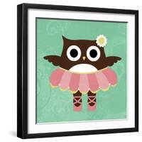 Ballerina Owl-Nancy Lee-Framed Art Print