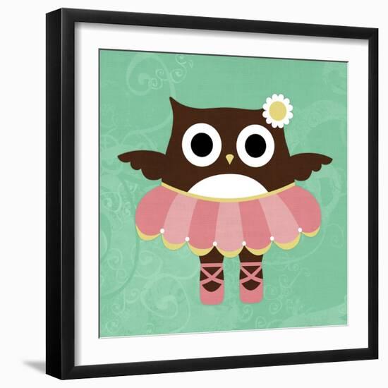 Ballerina Owl-Nancy Lee-Framed Art Print