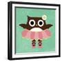 Ballerina Owl-Nancy Lee-Framed Art Print