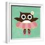 Ballerina Owl-Nancy Lee-Framed Art Print