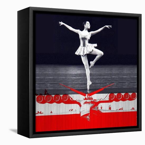 Ballerina Plan-NaxArt-Framed Stretched Canvas