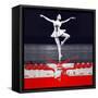 Ballerina Plan-NaxArt-Framed Stretched Canvas