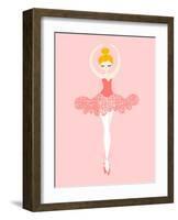 Ballerina Pointe-The Paper Nut-Framed Art Print