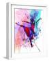 Ballerina's Dance Watercolor 1-Irina March-Framed Art Print