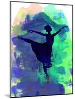 Ballerina's Dance Watercolor 2-Irina March-Mounted Art Print