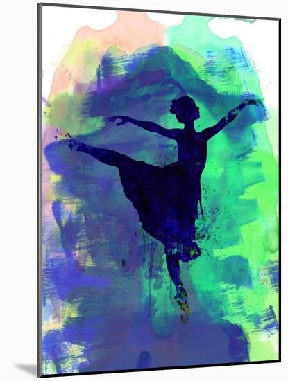 Ballerina's Dance Watercolor 2-Irina March-Mounted Art Print