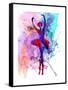 Ballerina's Dance Watercolor 3-Irina March-Framed Stretched Canvas