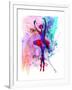 Ballerina's Dance Watercolor 3-Irina March-Framed Art Print