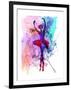 Ballerina's Dance Watercolor 3-Irina March-Framed Art Print