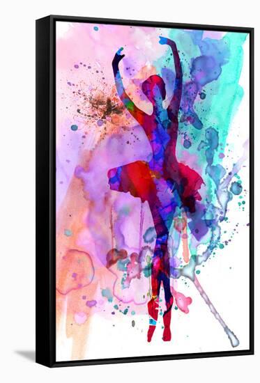 Ballerina's Dance Watercolor 3-Irina March-Framed Stretched Canvas