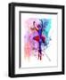 Ballerina's Dance Watercolor 3-Irina March-Framed Art Print