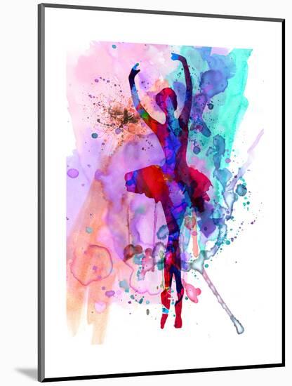 Ballerina's Dance Watercolor 3-Irina March-Mounted Art Print