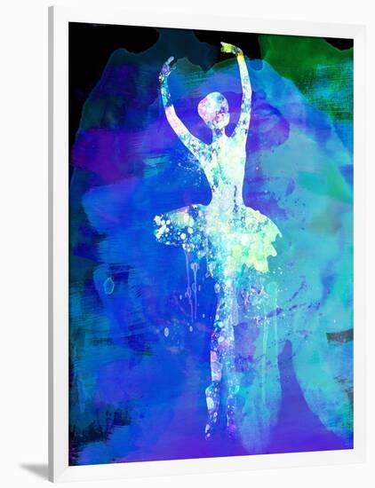 Ballerina's Dance Watercolor 4-Irina March-Framed Art Print