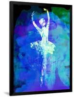 Ballerina's Dance Watercolor 4-Irina March-Framed Art Print