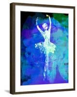 Ballerina's Dance Watercolor 4-Irina March-Framed Art Print